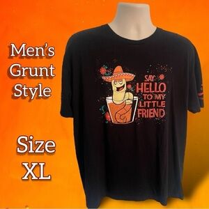 Grunt Style Men’s Say Hello to my Little Friend!Tequila T-shirt Size XLarge